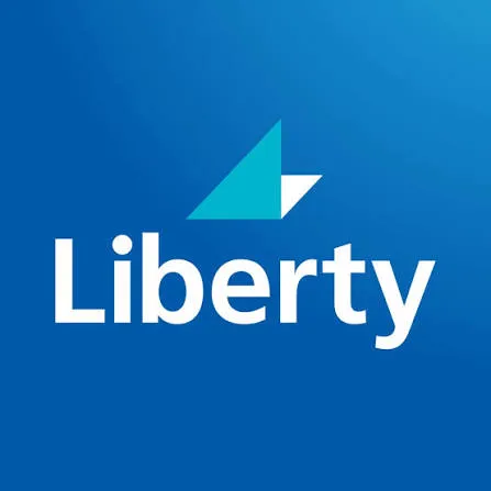 Liberty Financial logo on a blue background