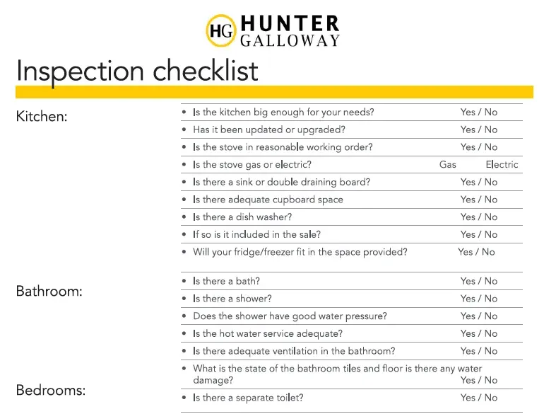 Property inspection checklist for Australian home buyers