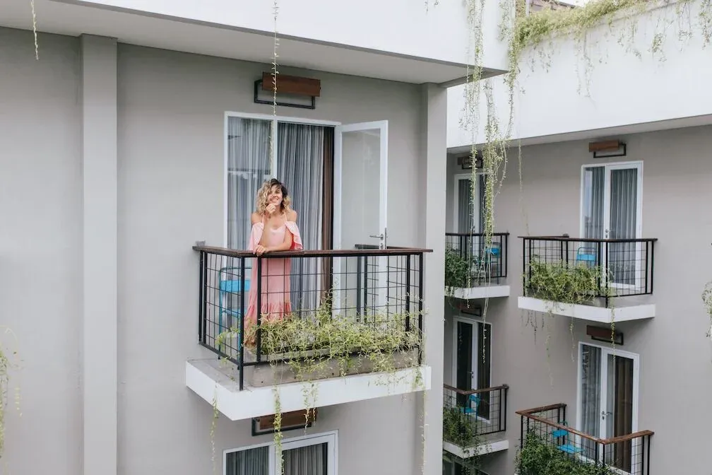 Balconies on an apartment building