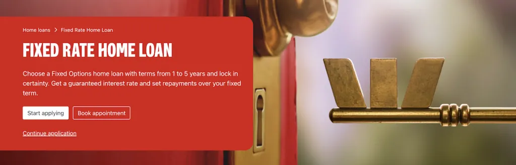 Westpac fixed rate home loan
