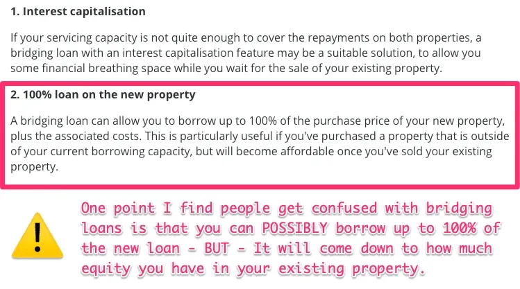 maximum bridging loan