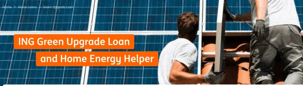 ING Green upgrade home loan