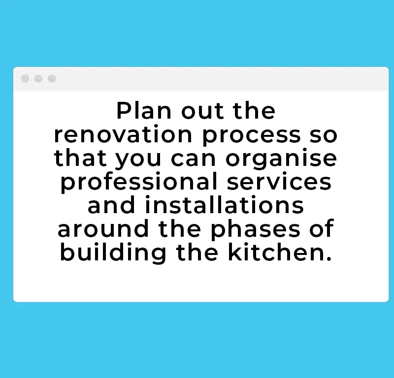 Plan out renovation