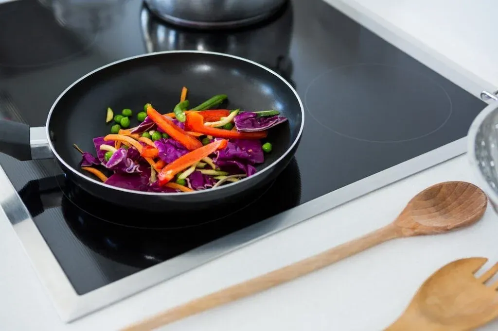 Kitchen renovation induction stove