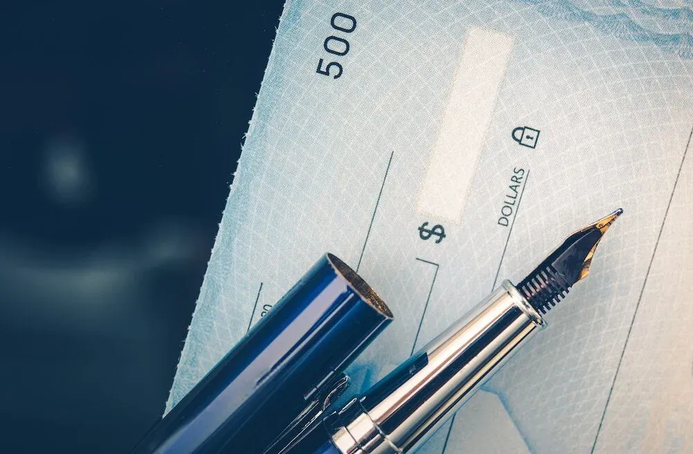 Write a check in a Multiple offer situation
