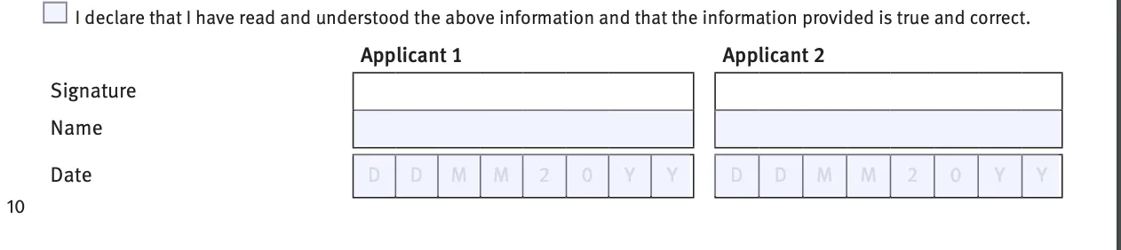 Section 7 of the first home buyers grant form