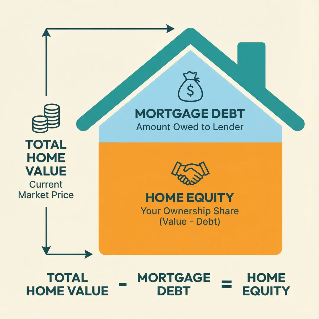 diagram explaining home equity