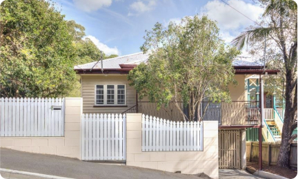 house and fence