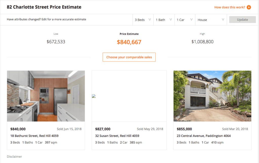 paddington price estimate