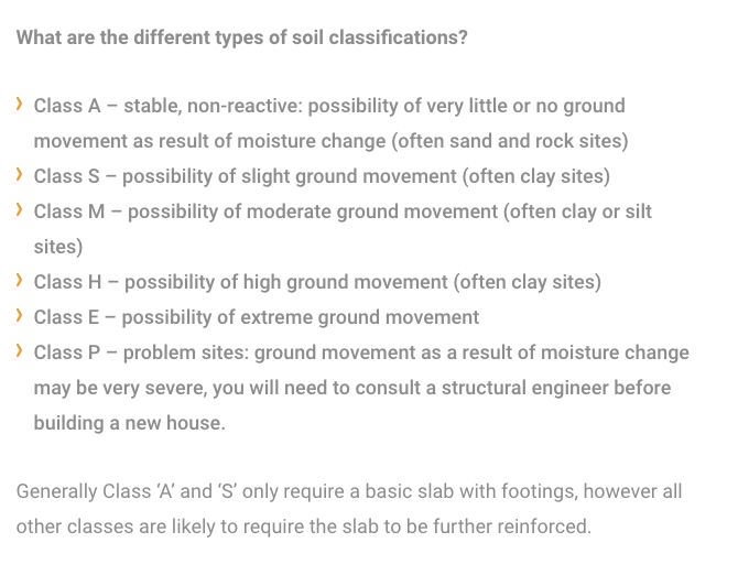 different soil classifications