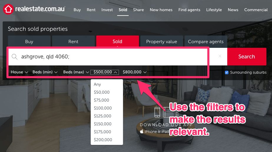 making an offer on a house below asking price
