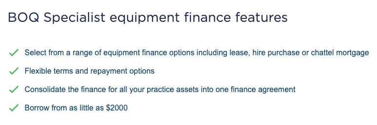 boq specialist equipment finance