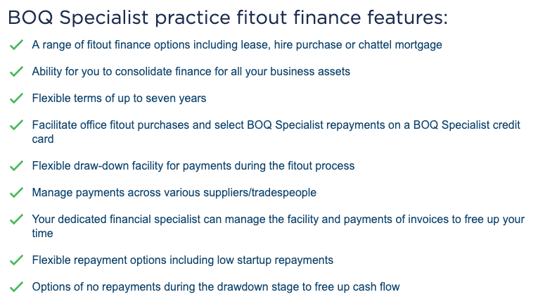 fit out finance boq specialist