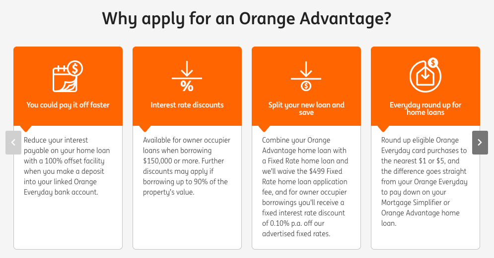 ing orange advantage offset loan