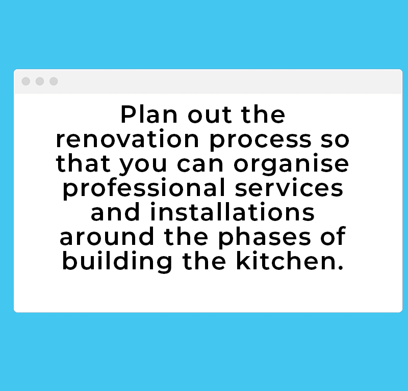 Plan out renovation