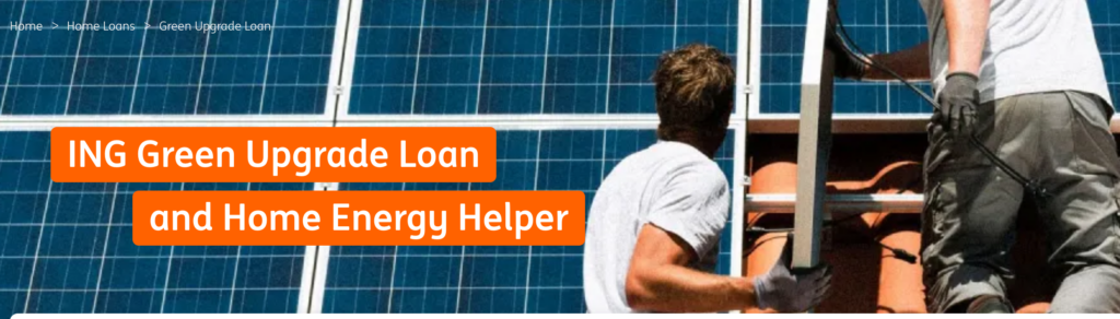 ING Green upgrade home loan