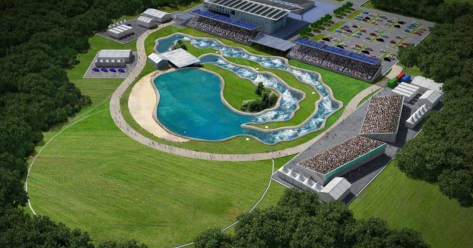 Mockup of the Redlands whitewater centre