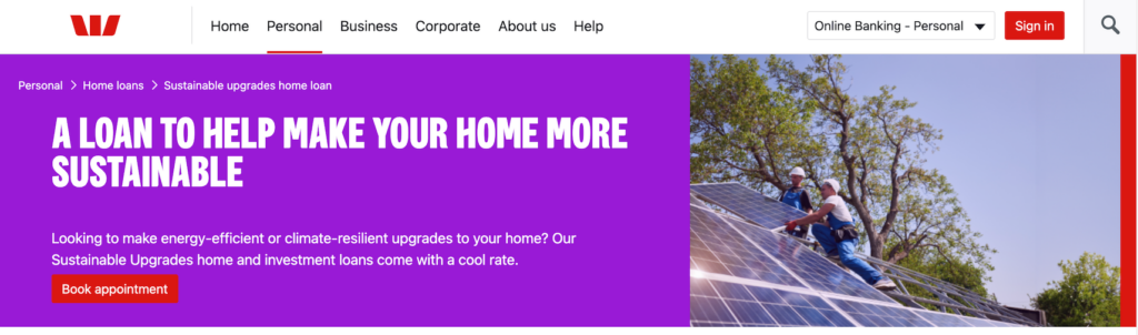 Sustainable Upgrades home loan